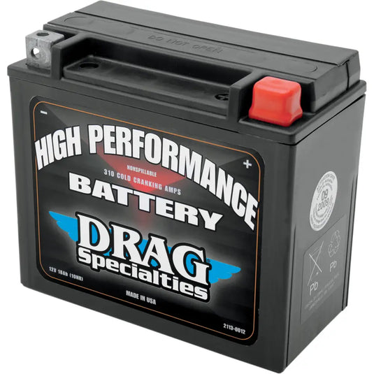 Drag High Performance Bateries - 99-17 FXD/97-03 XL/07-17 VRSC/00-21 Softail Models - Electrical Components