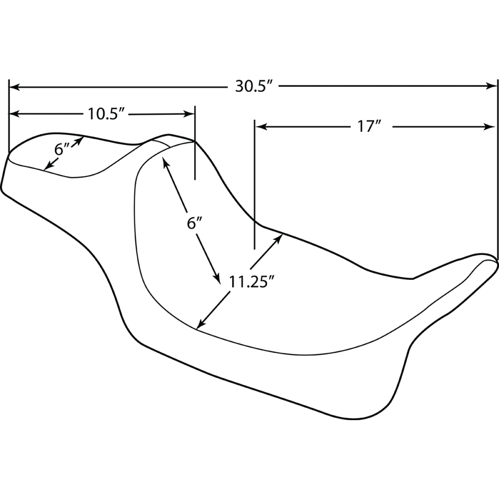 Drag Specialties Predator III Extended Reach Seat