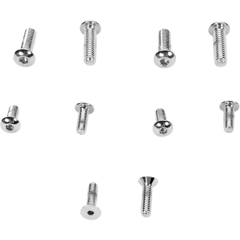 Load image into Gallery viewer, Drag Specialties Replacement Half Clamps - Replacement Bolts / Chrome - Hand/Foot Components
