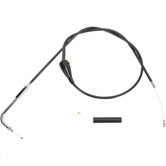 Drag Specialties Replacement Throttle/Idle Cable - ( + 2) / Black / Idle - Hand/Foot Components