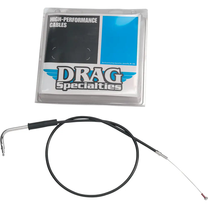 Drag Specialties Replacement Throttle/Idle Cable - ( + 6) / Black / Throttle - Hand/Foot Components