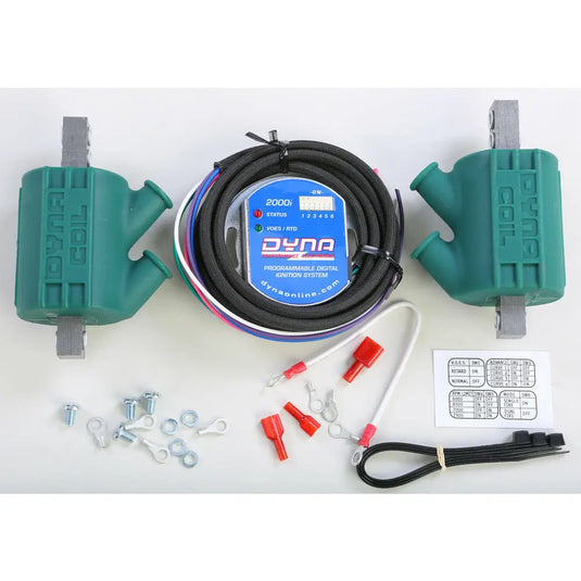 Dyna 2000i In Cone Ignition - Dual Plug/Single Fire Kit DC1-1 Coils - Electrical Components