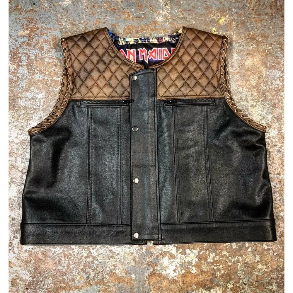 Espinozas Leather Custom Vest - Riding Accessories