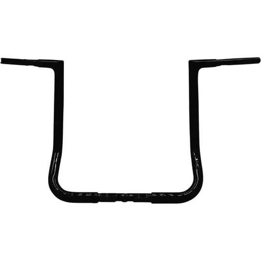 Fat Baggers inc EZ Install Flat Top Handle Bars 1.25In - 99-21 FLHT,FLHTC,FLHTCU,FLHTK,FLHX (1in Clamping Area) / Black