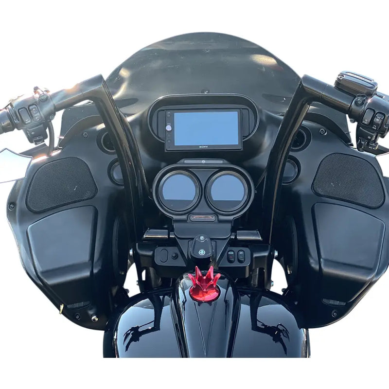 Load image into Gallery viewer, Fat Baggers Inc EZ Install Flat Top Handle Bars 1.5in - 08-16 FLHR, 08-13 FLTR Models (Cable Clutch 1in Clamping Area)
