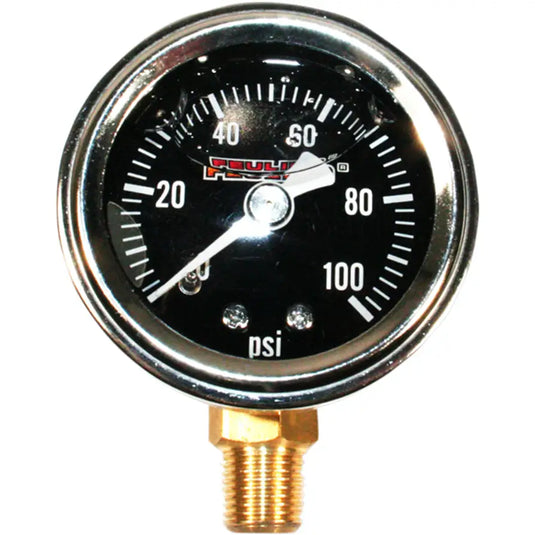 Feuling Oil Pressure Gauges - Bottom Port / Black Face