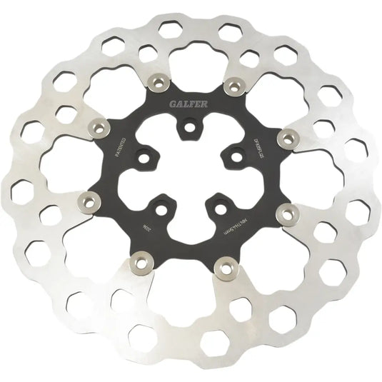 Galfer Cubiq Rotors - Custom Models 12.5’’ / Full Floating w/Black Carrier / Front - Brake Components