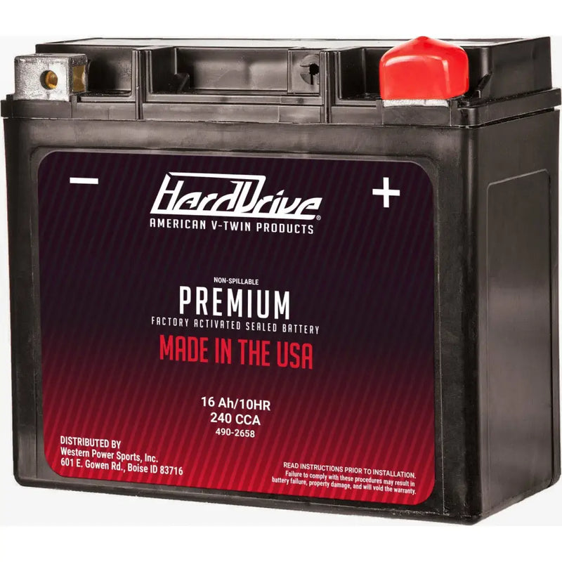 Load image into Gallery viewer, Hardrive Premium Battery - GYZ16HL / YTX14L - Electrical Components
