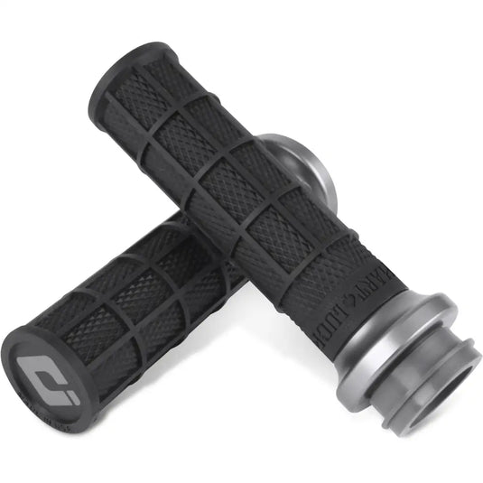 Hart-Luck Signature V-Twin Lock-On Grips - 08-Cur TBW / Black/Graphite - Hand/Foot Components