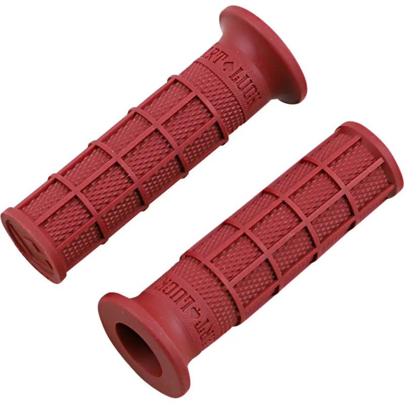 Load image into Gallery viewer, Hart-Luck Signature V-Twin Slip-On Grips - Red - Hand/Foot Components
