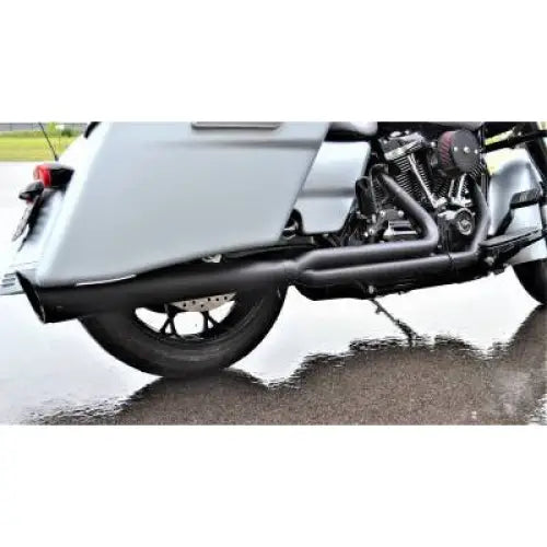 Jackpot RTX 2-into-1 Exhaust System - Fab Spec Stainless Steel 17-later Milwaukee-8 Touring - Raw - Exhaust