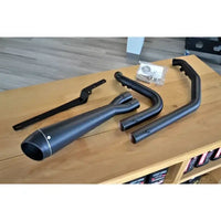 Jackpot RTX Riot 2-into-1 Shorty Exhaust System Milwaukee-8 Touring - Raw - Exhaust