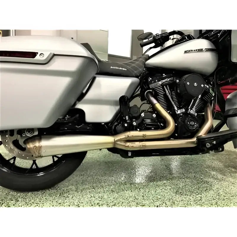 Jackpot RTX Riot 2-into-1 Shorty Exhaust System Milwaukee-8 Touring - Raw - Exhaust