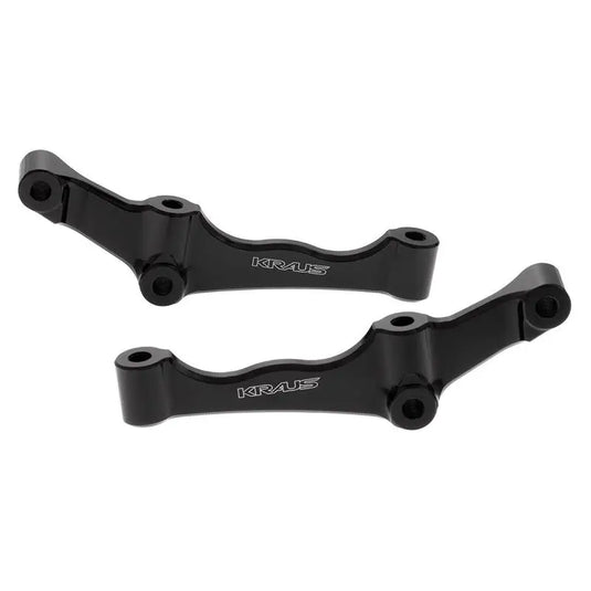 Kraus Front Radial Caliper Adapters - DUAL / BLACK ANODIZED