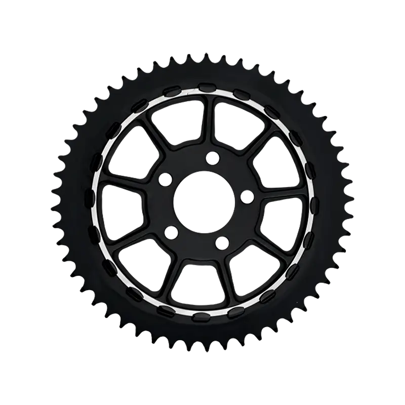 Lyndall 9-Spoke Lug-Drive Sprocket - Black / 48 - Sprockets