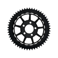 Lyndall 9-Spoke Lug-Drive Sprocket - Black / 48 - Sprockets