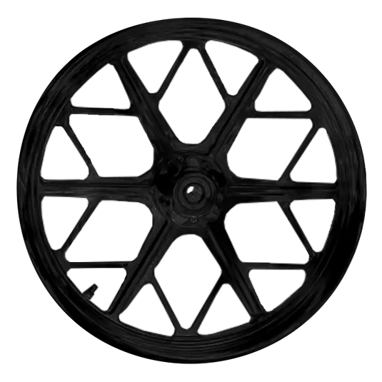 Lyndall Fan Tab Wheel - Front - No / Black / 16 x 3.5 - Wheels