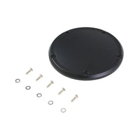 M8 Flat Black 5-Hole Smooth Derby Cover