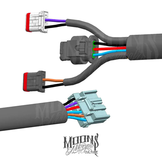 MOONSMC¬Æ 2018-2022 M8 Softail Rear Fender Wire Harness - Lighting Components