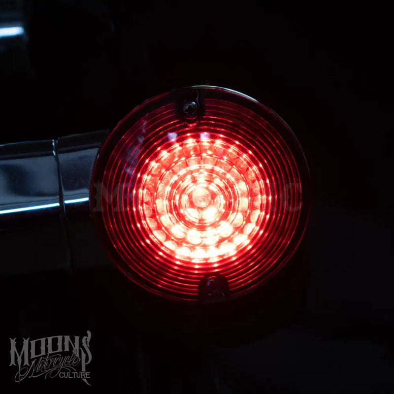 Load image into Gallery viewer, MOONSMC¬Æ MOONPODS Flat Style LED Turn Signals - Red/Red - 1157 (REAR) / YES - Lighting Components
