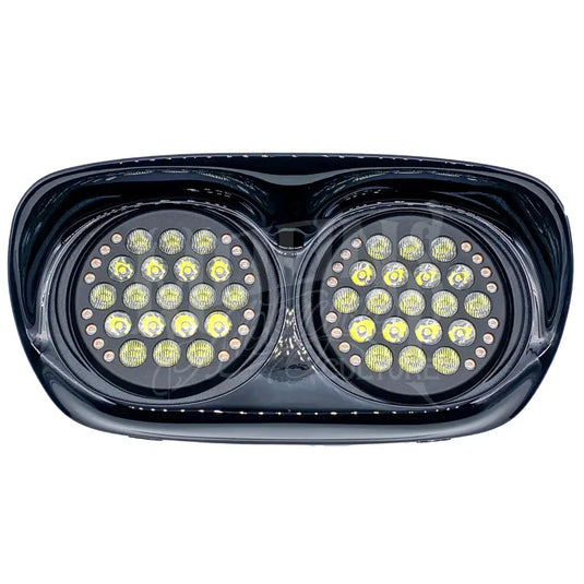 MOONSMC¬Æ Road Glide 2002-2013 Dual Fly Eye LED Headlight - V2 - Lighting Components