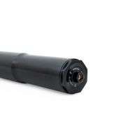 Black cylindrical shock absorber.