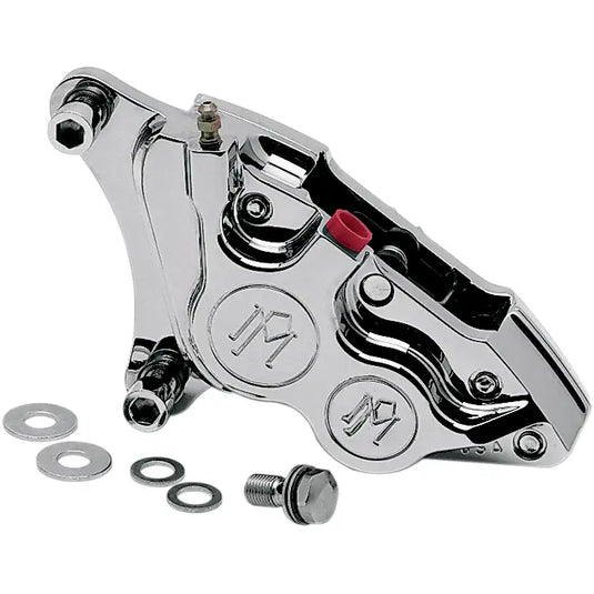 Performance Machine Four Piston Differential Bore Calipers Early Models - Chrome / Right - Brake Components