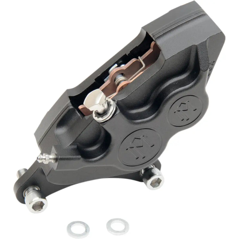 Load image into Gallery viewer, Performance Machine Four Piston Differential Bore Calipers Early Models - Black Ops / Left - Brake Components
