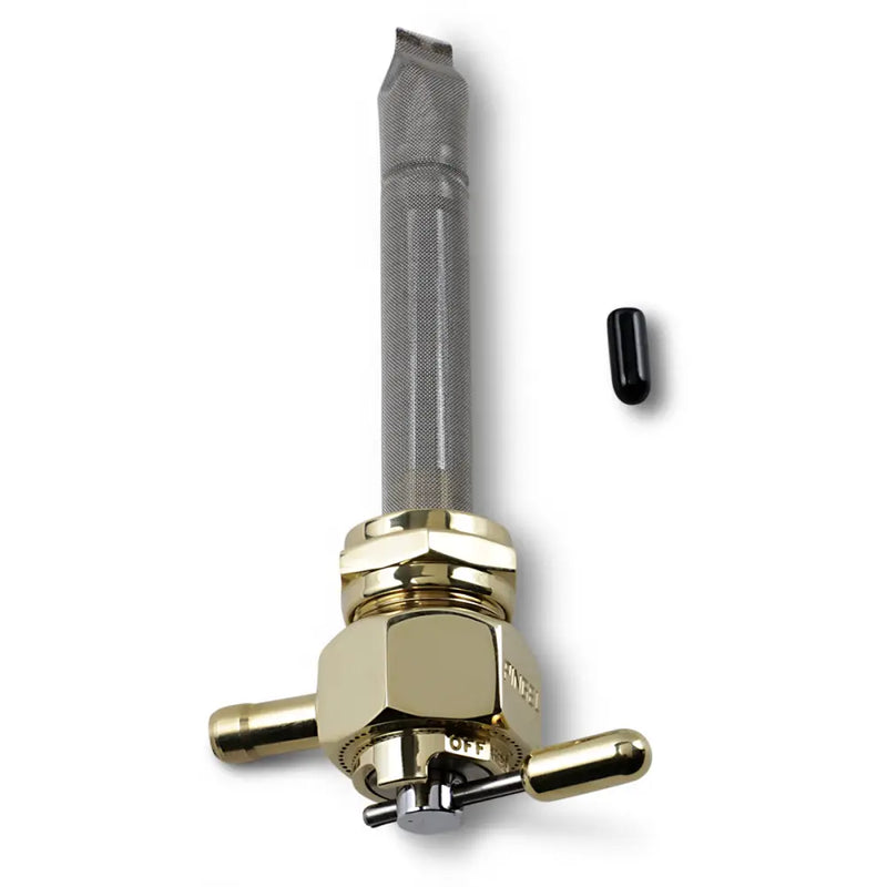 Load image into Gallery viewer, Pingel Petcock - Petcock 180* Facing Inward / Old School Brass / 22mm Hex - Air/Fuel Components
