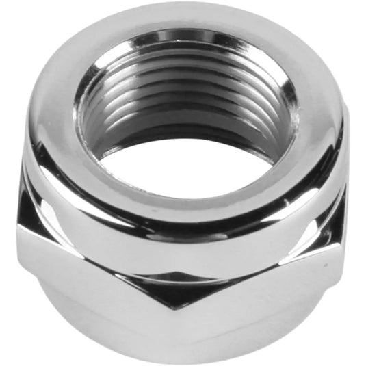 Pingel Petcock - Adapter Nut Chrome / Round/Hex / 3/8 NPT Hex/Round - Air/Fuel Components