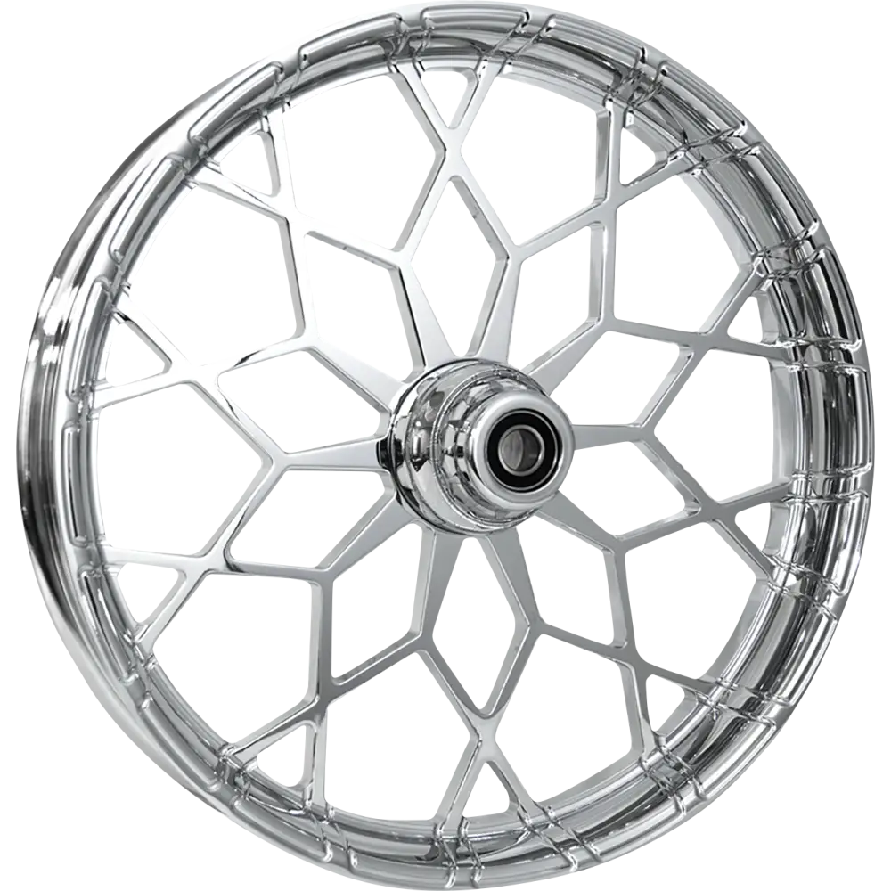 RC COMPONENTS Wheel - Phenom - Front - Dual Disc/with ABS - Chrome - 21x3.5 - FLH 213HD031A21135C