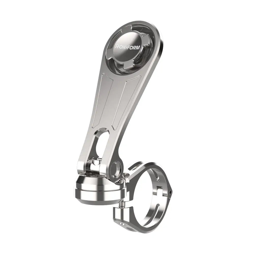 Rokform Motorcycle Handlebar Phone Mount - Polished Aluminum - Motorcycle Mounts