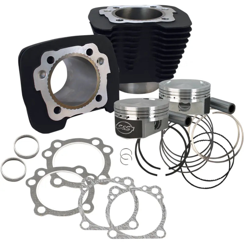 Load image into Gallery viewer, S&amp;S 1250CC Sportser Conversion Kit - 10.3:1 Flat Top Black - Engine Components
