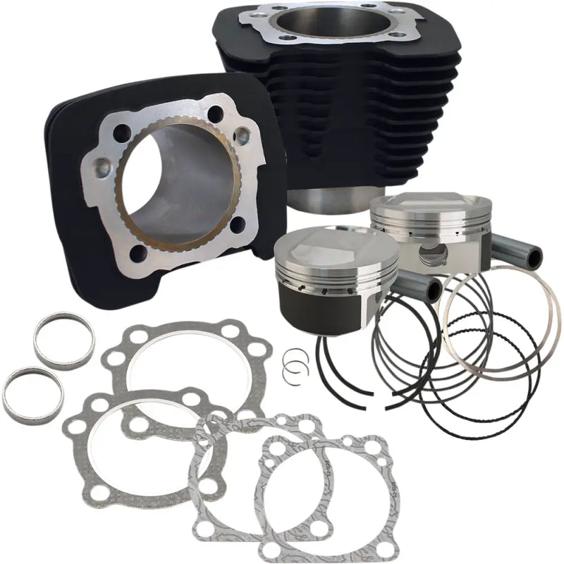 Load image into Gallery viewer, S&amp;S 1250CC Sportser Conversion Kit - 11.2:1 Domed Piston Black - Engine Components
