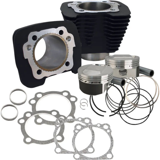 S&S 1250CC Sportser Conversion Kit - 11.2:1 Domed Piston Black - Engine Components