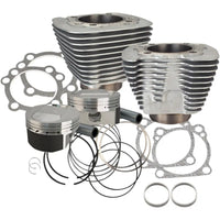 S&S 1250CC Sportser Conversion Kit - 11.2:1 Domed Piston Silver - Engine Components