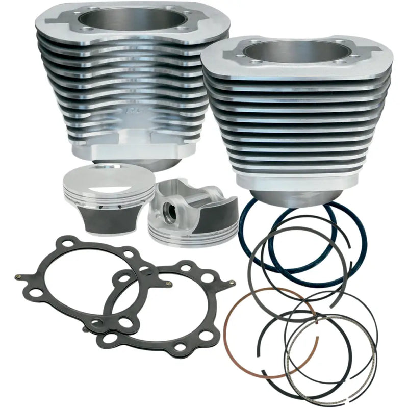 Load image into Gallery viewer, S&amp;S Big Bore Kits for Twin Cam 99-06 - Silver Powder / 97’’ 3.927 for 4’’ Stroke 9.7:1 - Engine Components
