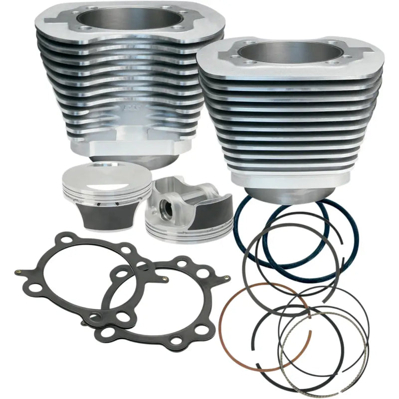 Load image into Gallery viewer, S&amp;S Big Bore Kits Twin Cam 07-17 - Silver Powder / 106’’ 3.937 for 4 3/8 Stroke 10:1 - Engine Components
