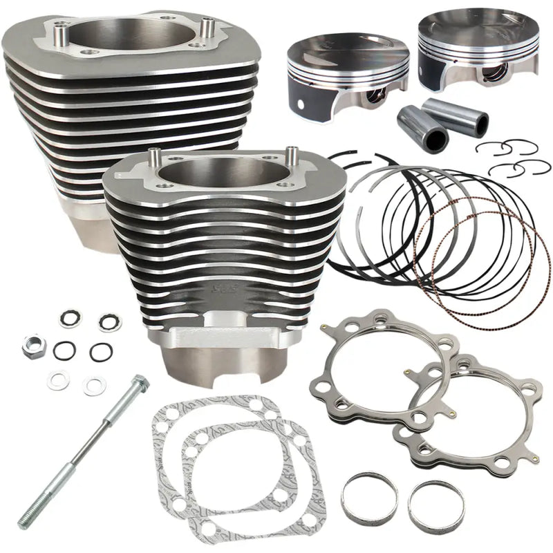 Load image into Gallery viewer, S&amp;S Big Bore Kits Twin Cam 07-17 - Stone Gray / 117’’ 4.125 for 4 3/8 Stroke 10.5:1 - Engine Components
