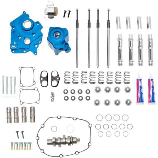 S&S Cam Chest Kit Milwaukee 8 - Oil Cooled / 550 Cam Chain / Chrome - Engine Components