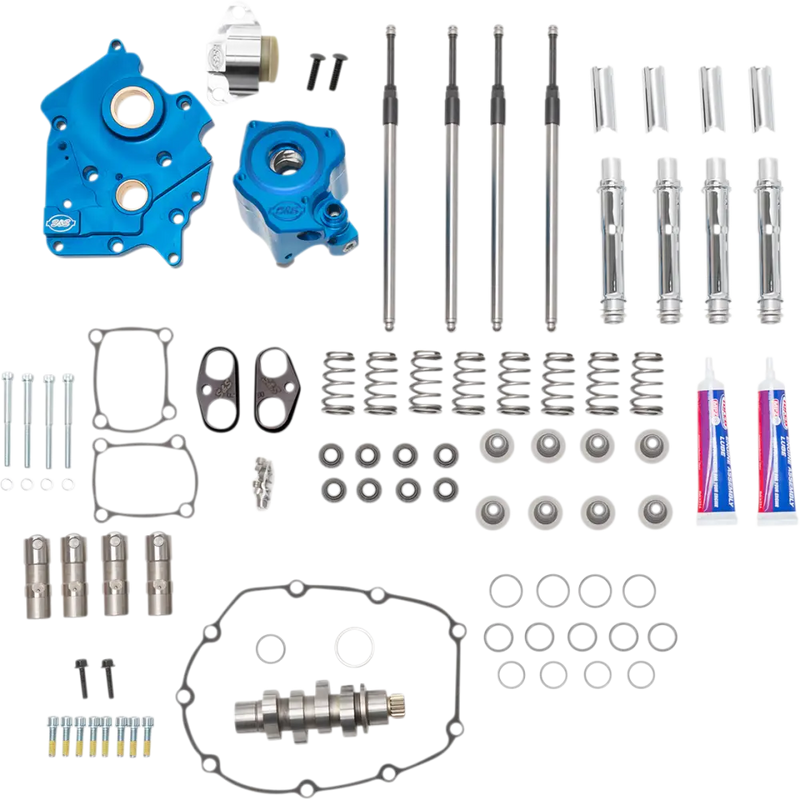 Load image into Gallery viewer, S&amp;S Cam Chest Kit Milwaukee 8 - Twin Cooled / 550 Cam Chain / Chrome - Engine Components
