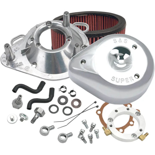 S&S Original Tear Drop Air Cleaner - 01-17 Twin Cam EFI (Excludes 08 + Touring, 16-17 Softail, 16-17 FXDLS) / Chrome