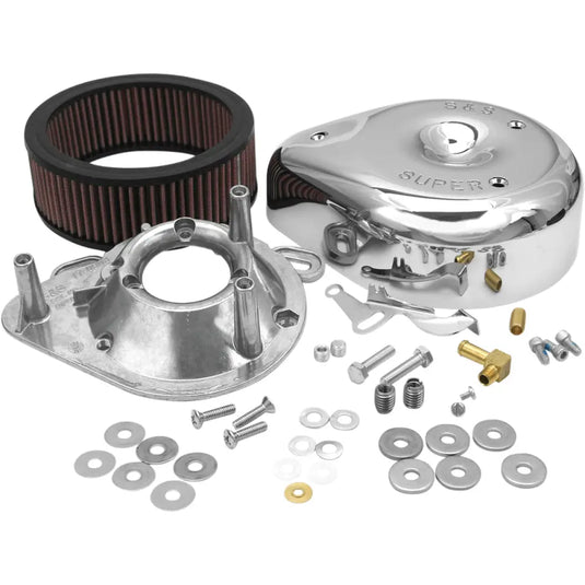 S&S Original Tear Drop Air Cleaner - 84-92 Evo Big Twin/86-92 XL (E & G Series Carb) / Chrome - General