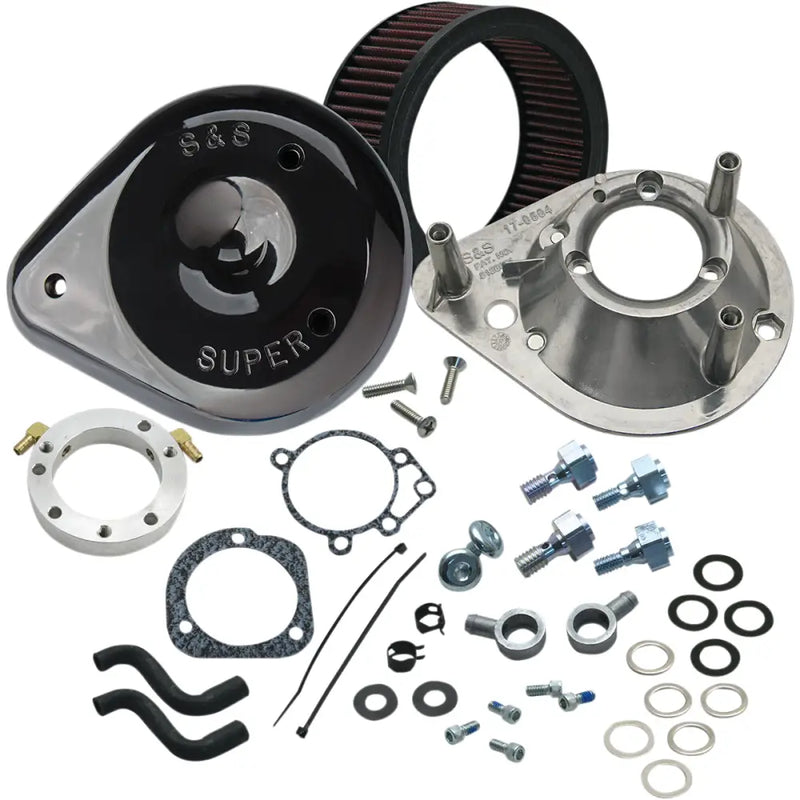 Load image into Gallery viewer, S&amp;S Original Tear Drop Air Cleaner - 93-99 Evo Big Twin (Stock CV Carb) / Gloss Black - General
