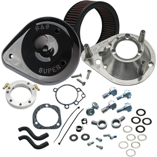 S&S Original Tear Drop Air Cleaner - 93-99 Evo Big Twin (Stock CV Carb) / Gloss Black - General