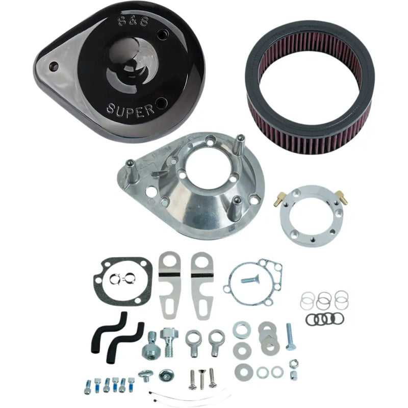 Load image into Gallery viewer, S&amp;S Original Tear Drop Air Cleaner - 99-06 Twin Cam (E &amp; C Series Carbs) / Gloss Black - General
