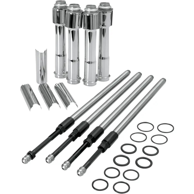 Load image into Gallery viewer, S&amp;S Quickee Pushrods with Covers - 04-19 XL Chrome - Engine Components
