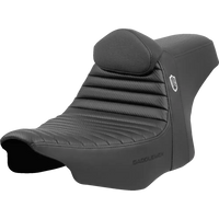 SADDLEMEN Pro Series SDC Performance Seat - Tuck-n-Roll - w/ Backrest - FLH/FLT '23-'24 SC82307TB