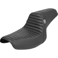 SADDLEMEN Pro Series SDC Performance Seat - w/o Backrest - Tuck-n-Roll/Carbon Fiber - Gripper - FXR '86-'94 SC88209T
