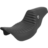 SADDLEMEN Pro Series SDC Performance Seat - w/o Backrest - Tuck-n-Roll/Carbon Fiber - Gripper - FL '08-'23 SC80807T